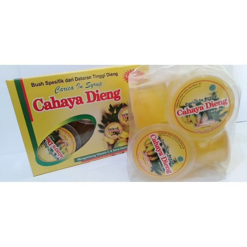 Manisan Carica Cahaya Dieng carica syrup khas Dieng isi 6 / 12