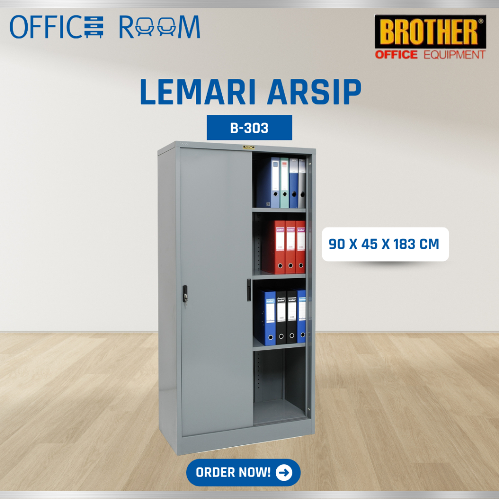 Lemari Arsip Brother Sliding Plat B-303