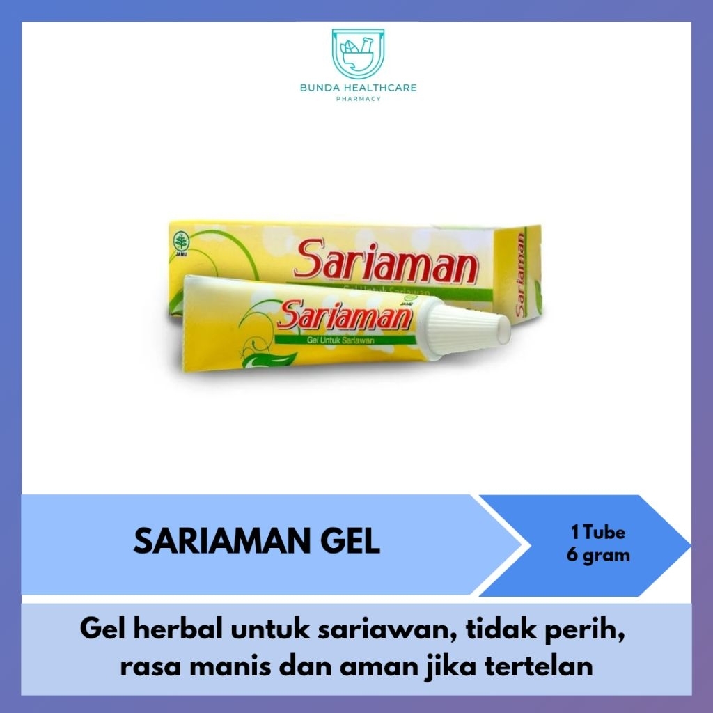Sariaman Gel Sariawan | Gel Herbal untuk Sariawan yang tidak perih