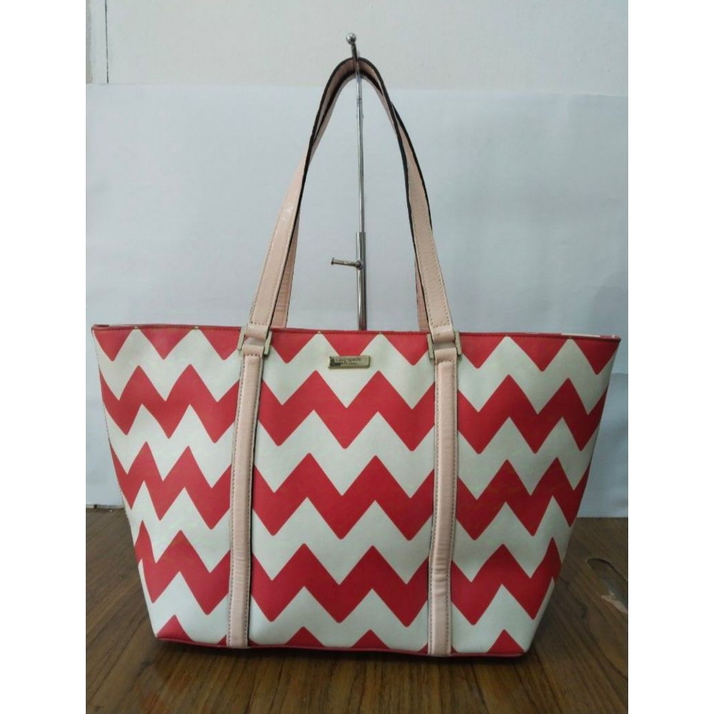 Preloved Tas tote Kate Spade bahan kulit asli