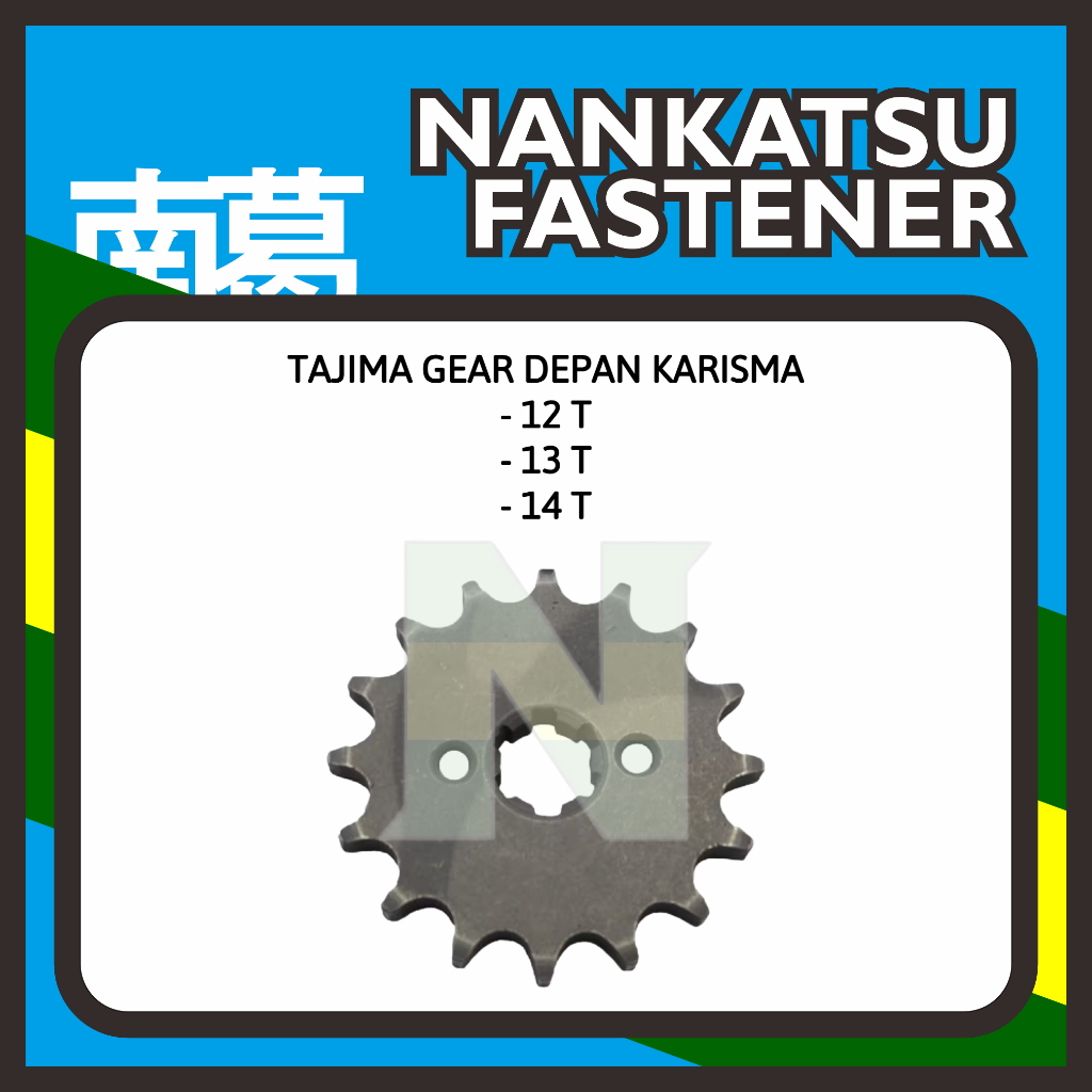Tajima Gear Depan Karisma 420 12T 13T 14T Gir Gigi Tarik Kirana C70 C800
