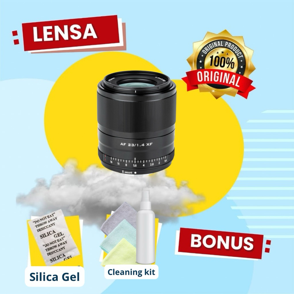 VILTROX 23MM F1.4 FOR Lensa Mirrorless Fujifilm XA3 XA5 XA7 XT10 XT20 XT1 XT2