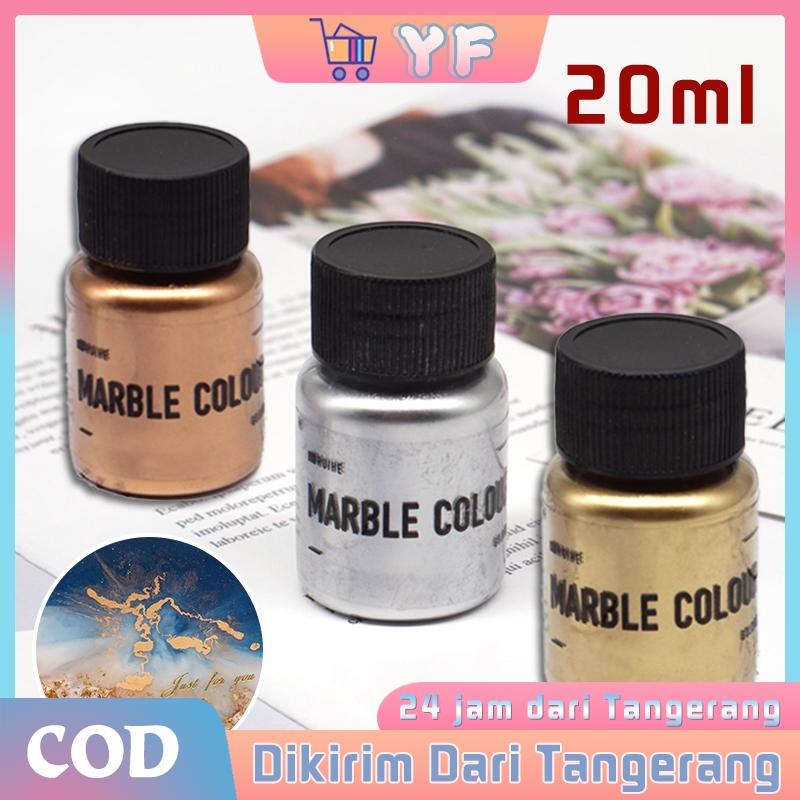 20ml Bubuk Metalik Pewarna Resin Metalic Mica Powder Shimmering Powder Bubuk Resin
