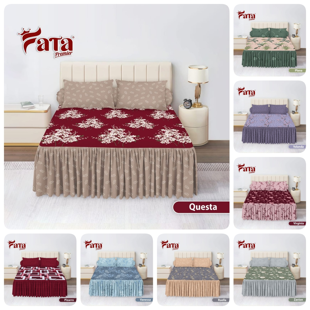 FATA - Sprei Rumbai Ukuran King 180x200 t.30 cm Microtek Disperse