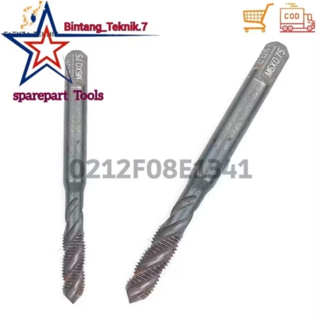 Tap M6x0.75 Tap Setelan Angin Karburator Motor Bebek Lama Supra Shogun Jupiter dll