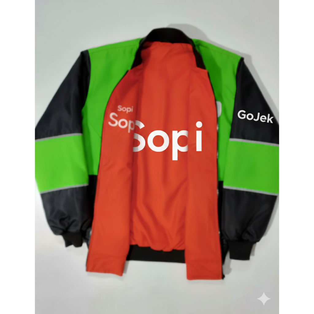 JAKET BOMBER OJOL BOLAK BALIK SOPI G0JEK