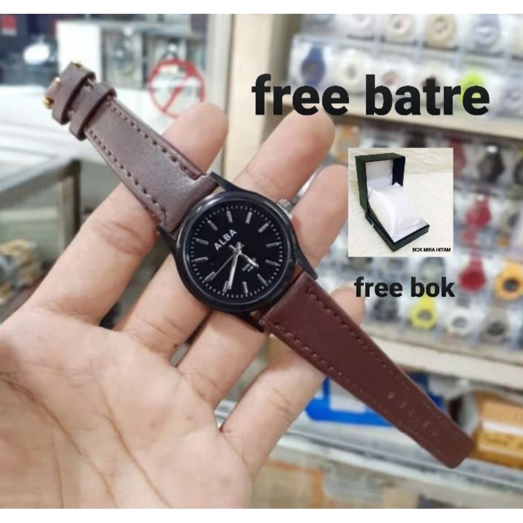 (BB-KD90) PROMO Jam tangan wanita tali kalep alba terlaris/jam tangan fashion wanita analog/free bat