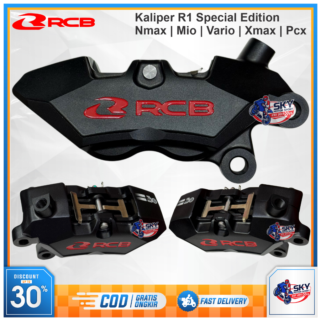 Kaliper RCB R1 Special Edition 4 Piston Nmax | Xmax | Vario | Beat | Mio | Pcx | Adv | Ninja | Vixio