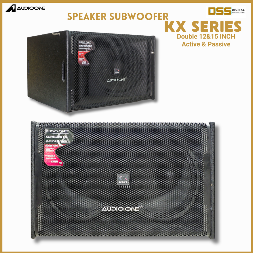 Audio One Type KX Series -212 Subwoofer Aktif Karaoke Speaker Double ukuran 12 Inch Fullrange | DSS