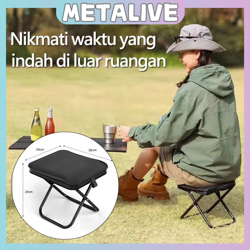 Kursi Lipat Portable Mini Outdoor Serbaguna Portable Kursi Lipat Kecil Portable Mudah Dibawa