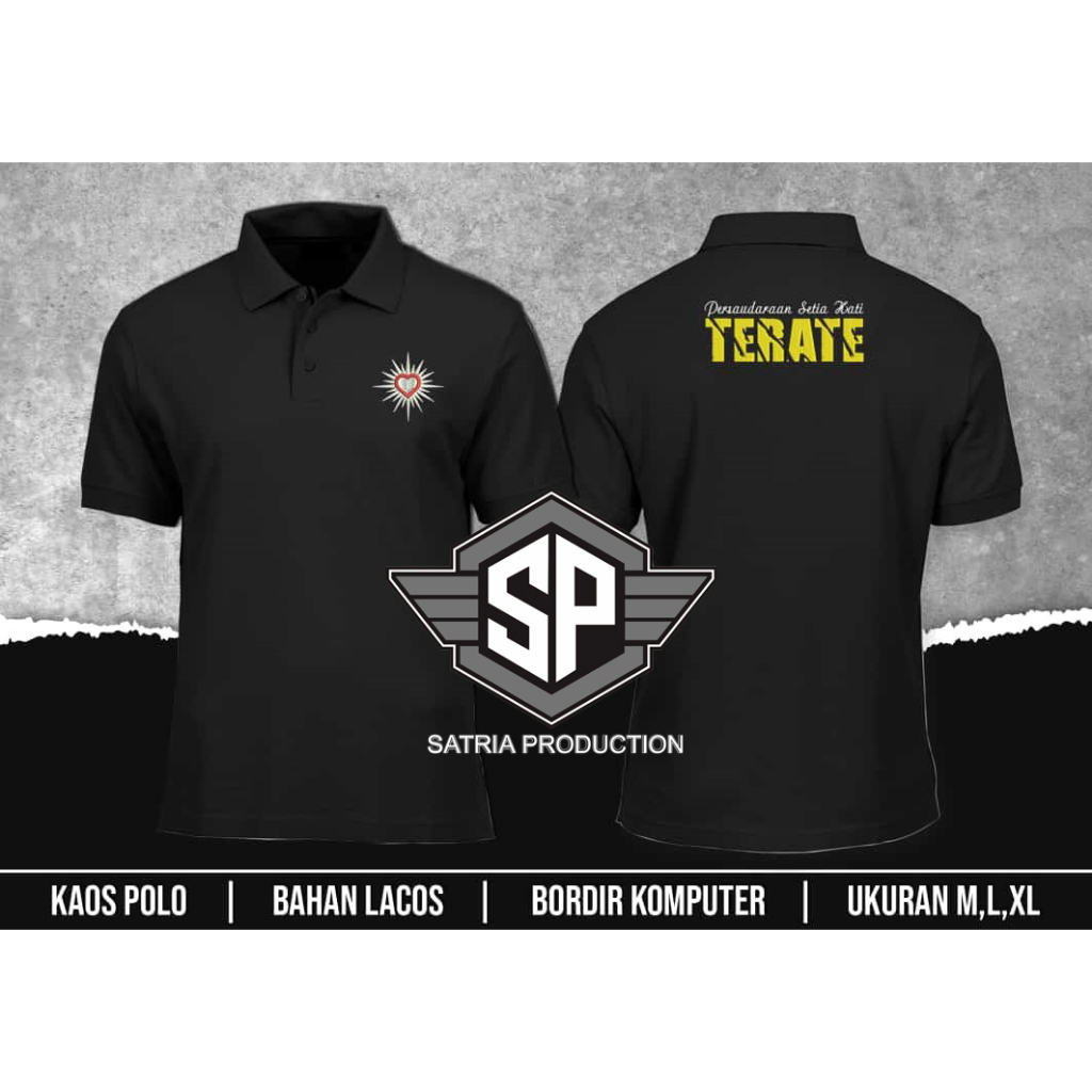 kaos polo psht bordir