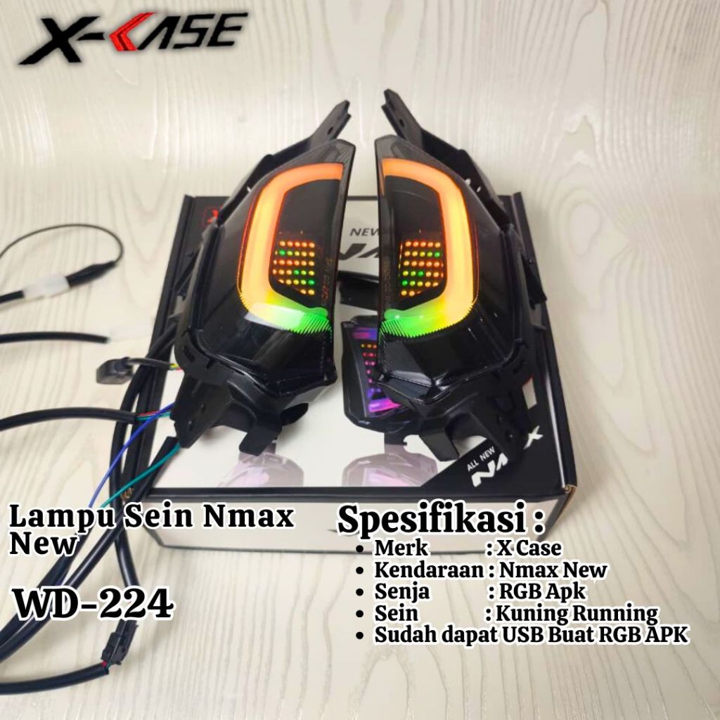 Lampu Sein Depan Nmax New Lazy RGB Apk Sein Nmax New Leji RGB