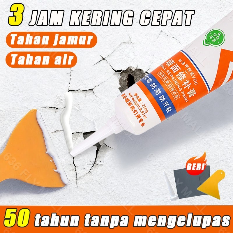 Dempul tembok dinding Penambal dinding berlubang Multifungsi Putih perbaikan dinding Dempul tembok B