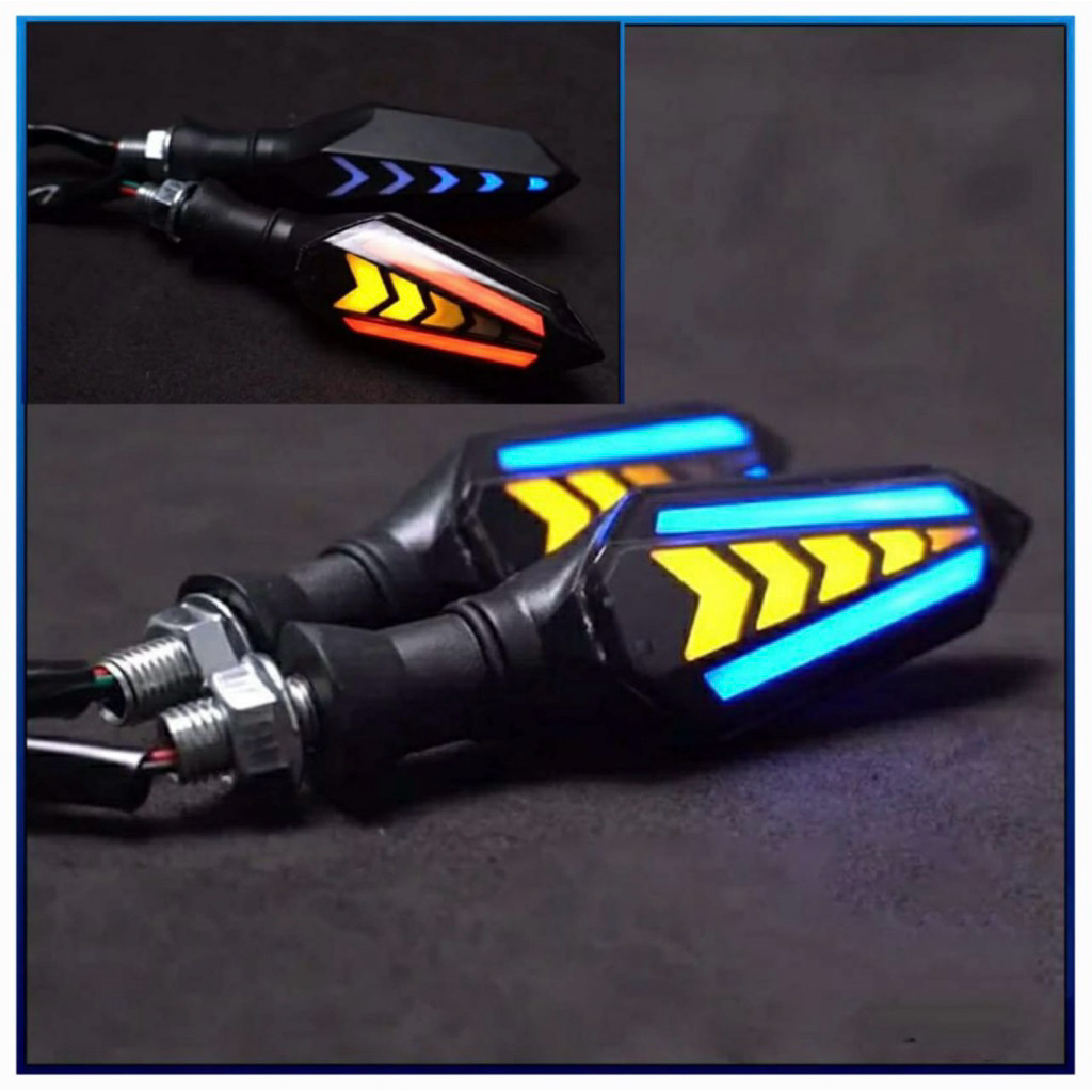 TERMURAH Lampu Sein New Model Sein 2 Sisi Motor Universal Aerox Vixion Byson RXK