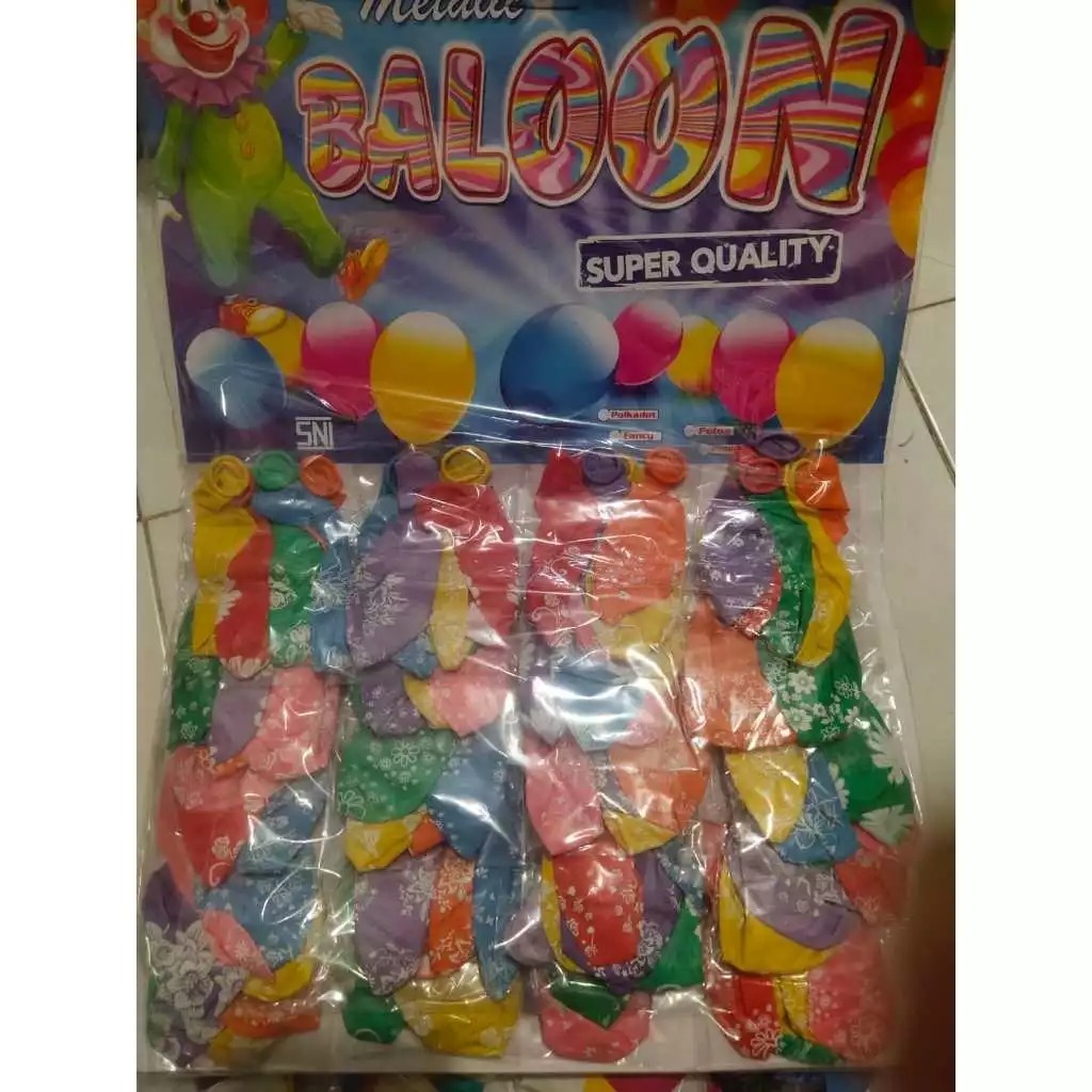 BELLA | BALON RENTENG Metalik 2,8gr 4 warna, balon latex, | BALON RENTENGAN METALIC ulang tahun, bal