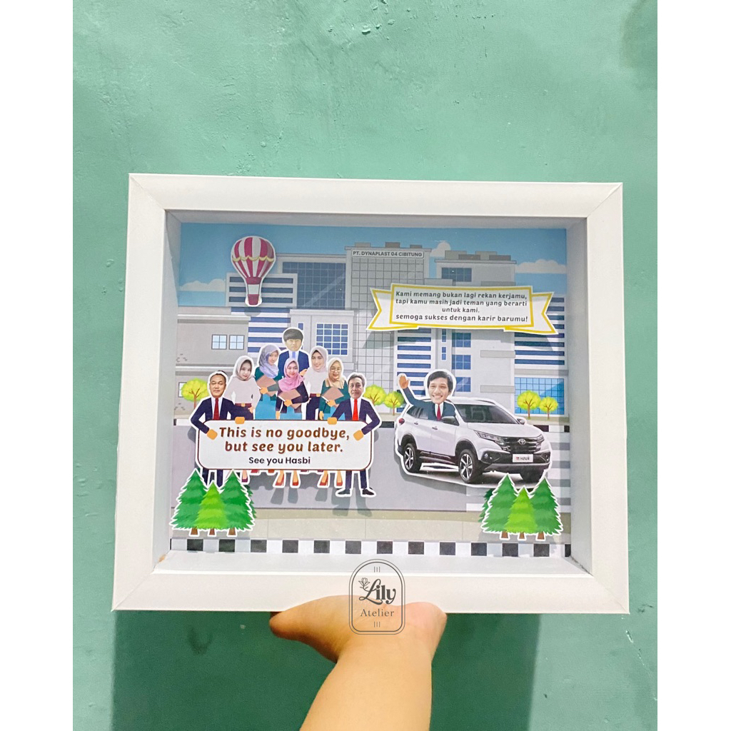 Bingkai Kado Perpisahan / Hadiah Bingkai Foto Resign