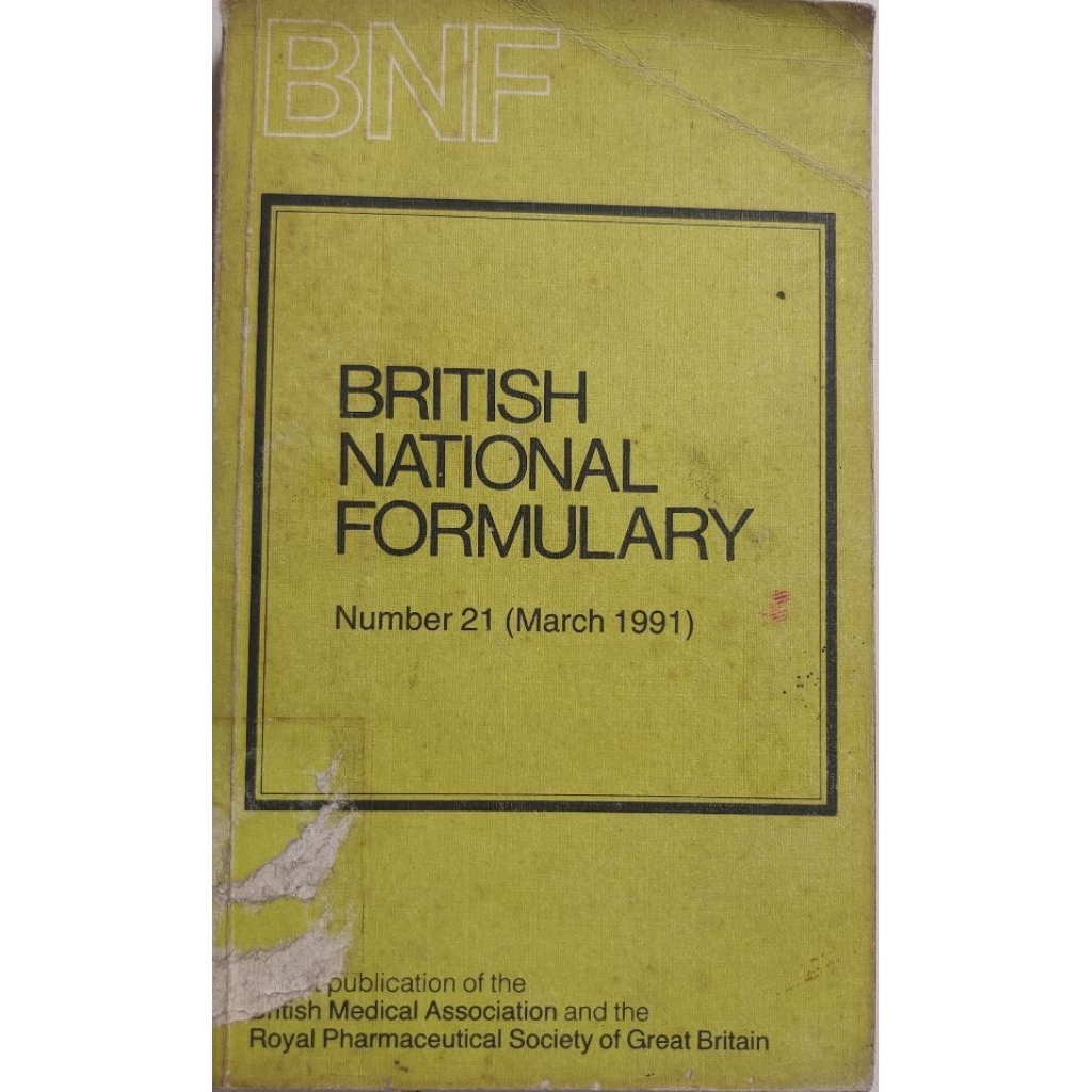BUKU BRITISH NATIONAL FORMULARY BEKAS ORIGINAL