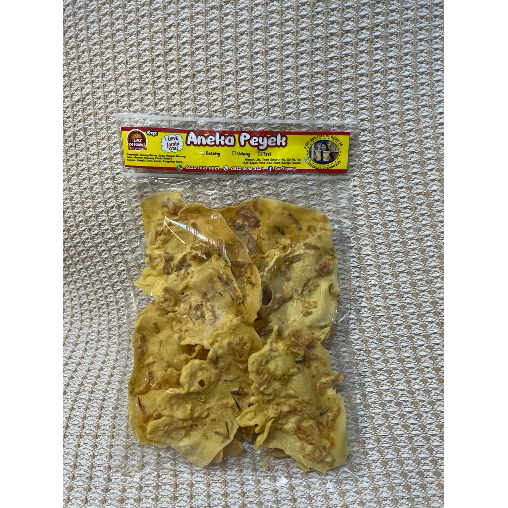 

Peyek Las Yayang 100 gram Rasa Teri