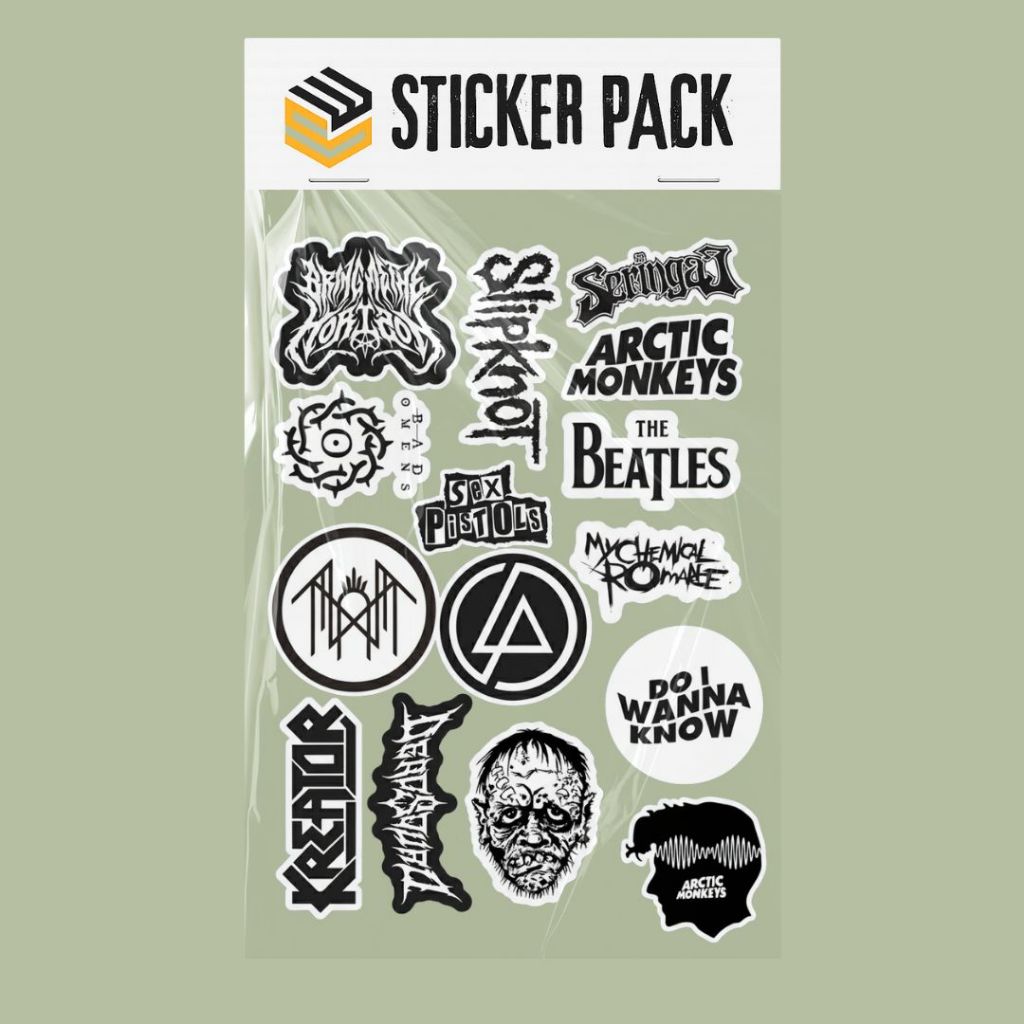 Sticker pack band metal SLIPKNOT BMTH MCR AVENGED || STICKER PACK MUSIC