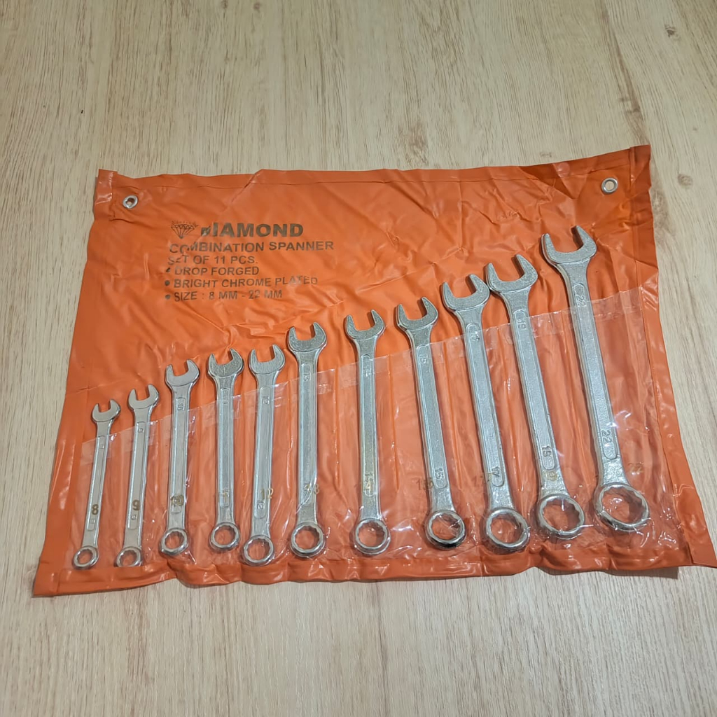 Kunci Ring Pas Set 11 Pcs Combination Wrench Set Kunci Ring Pas 1 Set Lengkap Full Set