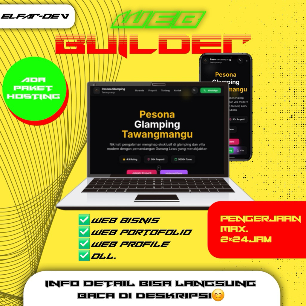 Jasa Web Profesional | Portfolio / Landing Page / Website Bisnis