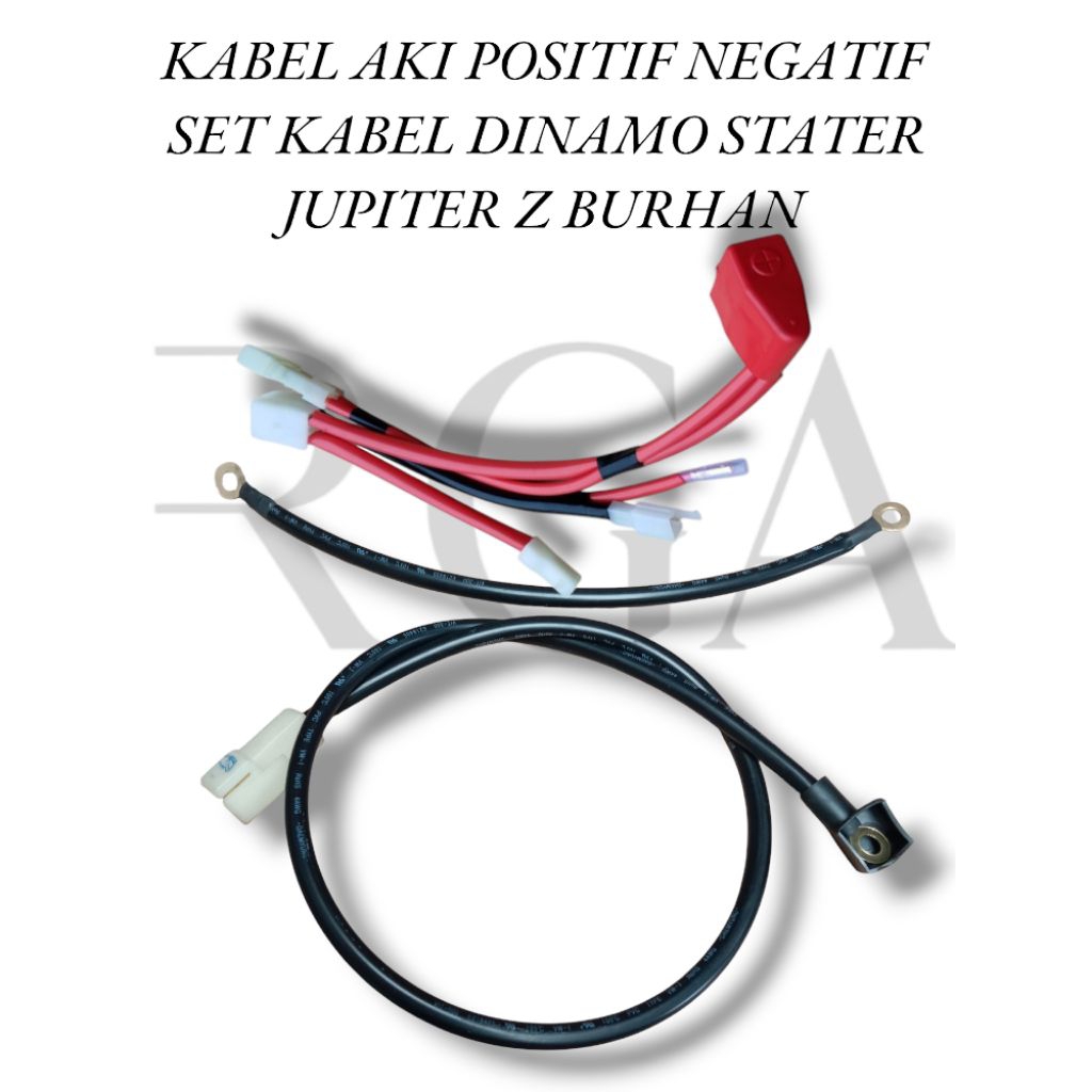 Kabel Aki Positif Negatif Set Kabel Dinamo Stater Yamaha Jupiter Z Old Lama