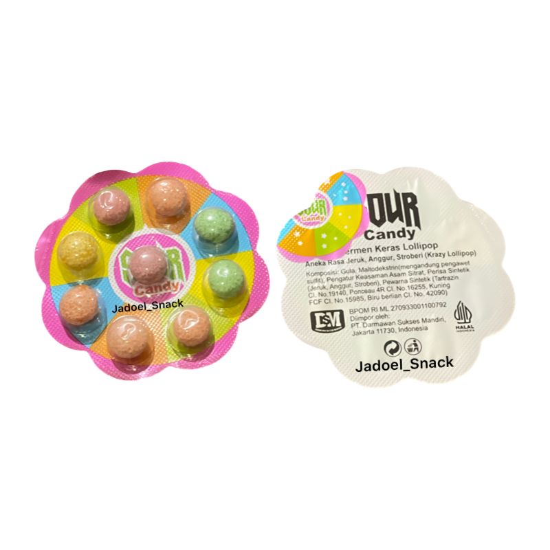 Permen Sour DSM 10gr Rasa Buah Asem Segar | Permen Lunak Asem by Jadoel_Snack