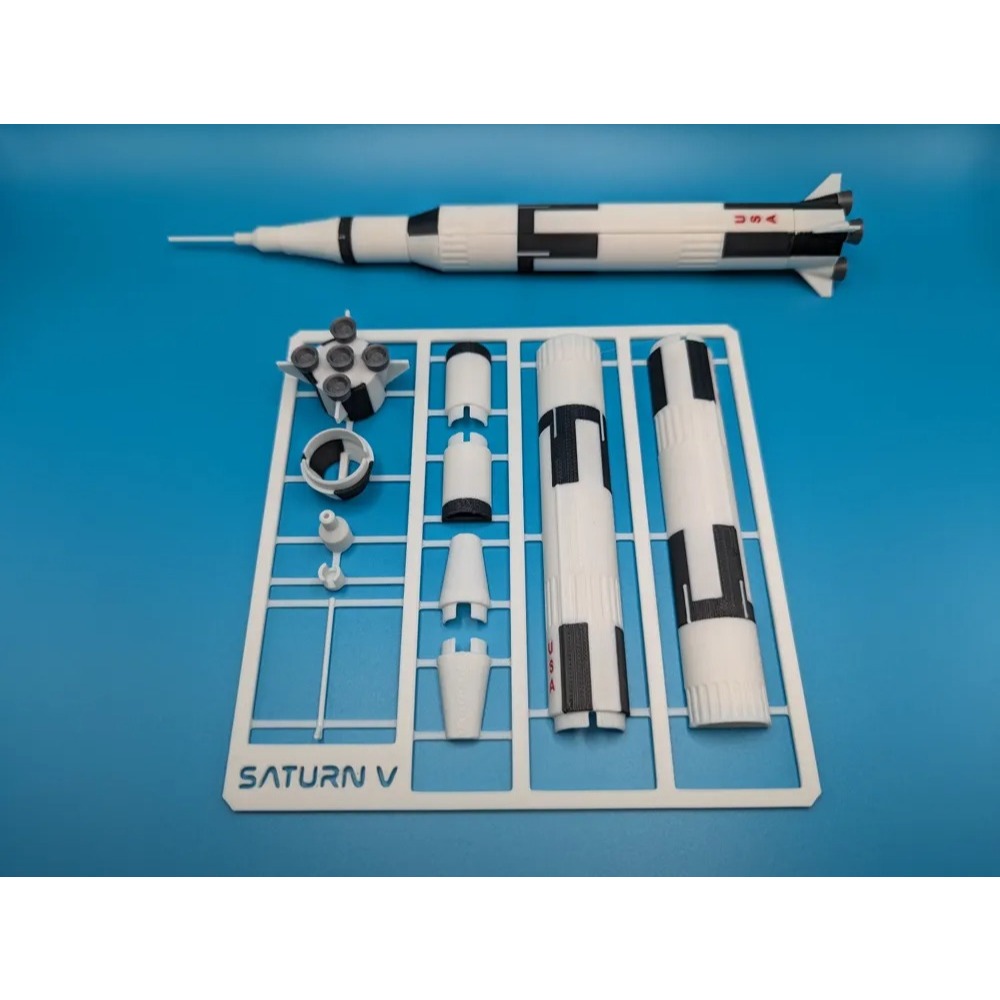 NASA Saturn V Kit Card – Model Rakitan Roket Ikonik ke Bulan#NK#2#A328