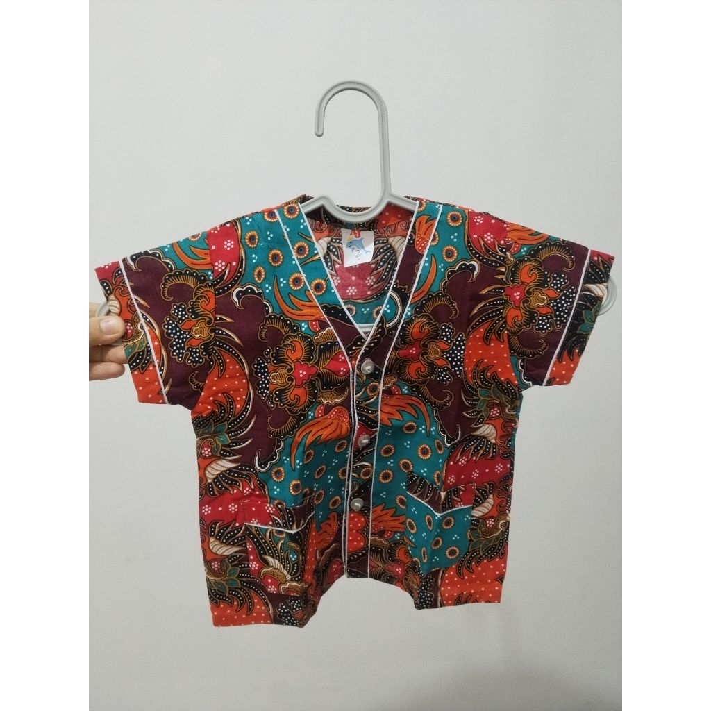 Piyama Anak Batik Bagan Si Api Api Baju Tidur Anak

