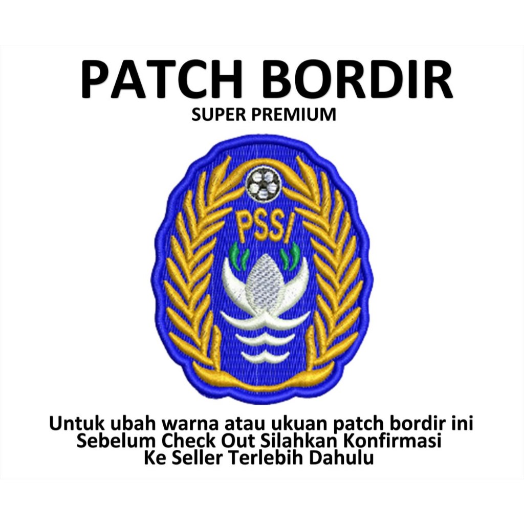 Emblem Patch Bordir Gambar PSSI - IBP
