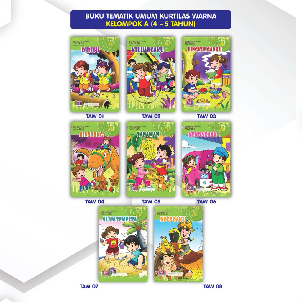 BUKU PAUD / TK TEMATIK BERWARNA K13
