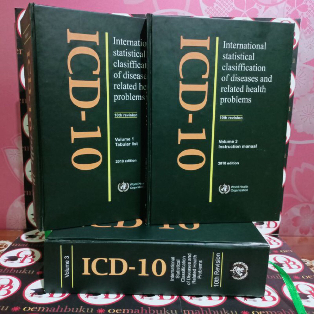 Paket 3 Buku ICD - 10 2010 Volume 123 Termurah