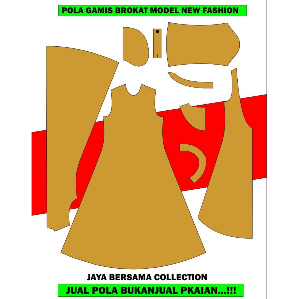 Berkah_Seratus Pola Gamis Brokat Model Anyaran