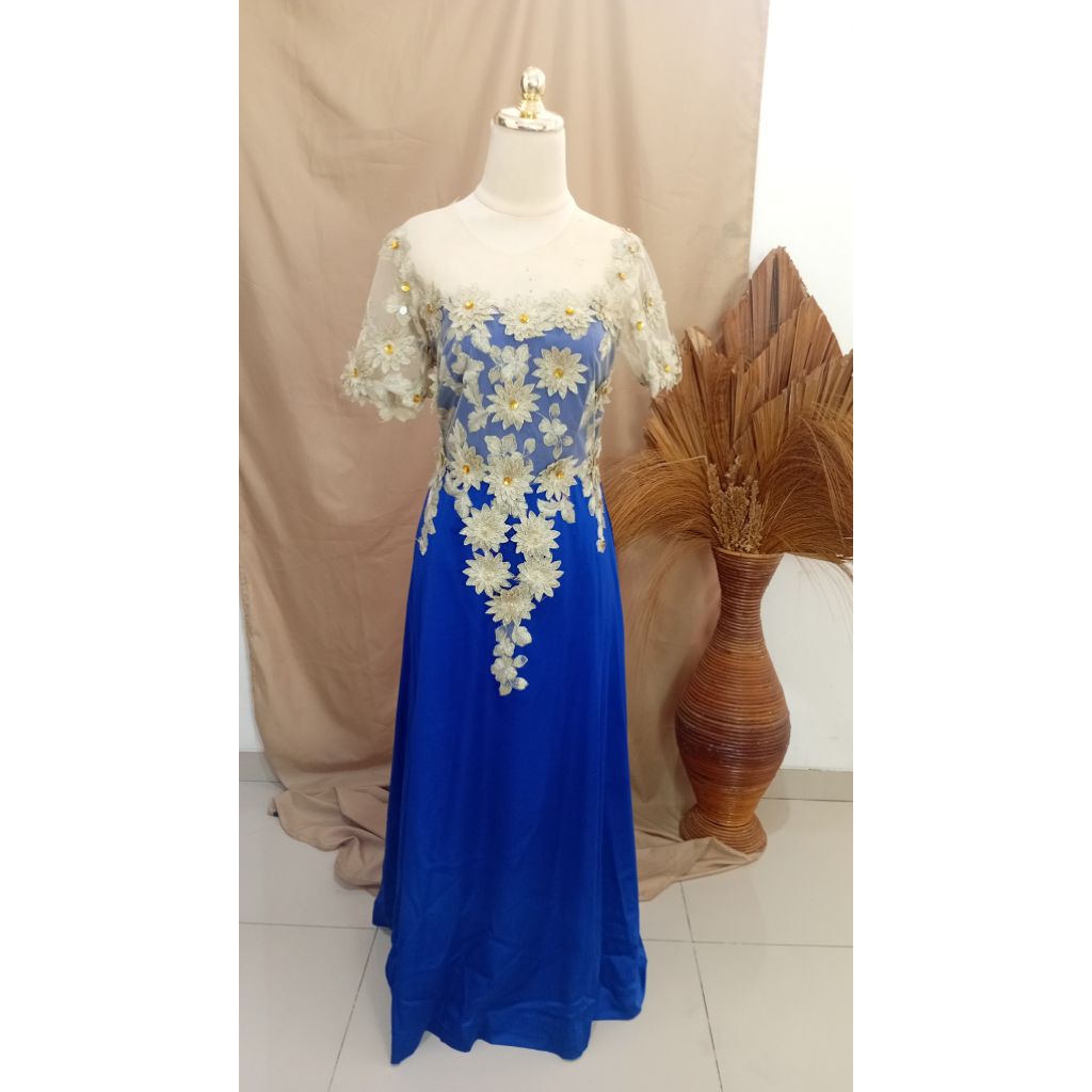 sewa gaun navy-sewa gaun pesta-sewa gaun mermaid