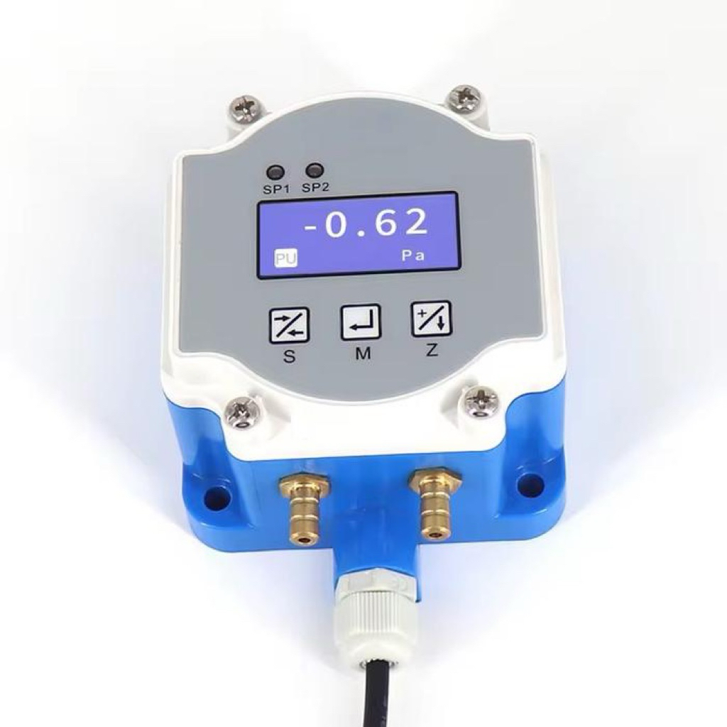 WNK Digital Air Differential Pressure Sensor Low Differential Pressure Transducer HVAC Pressure Diff