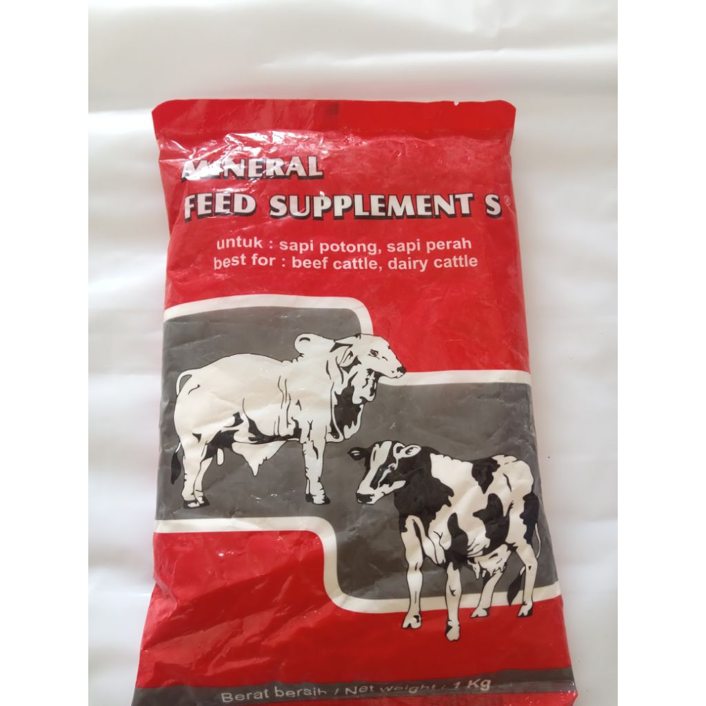 mineral feed suplement s 1kg-mineral kalsium untuk sapi potong, sapi perah