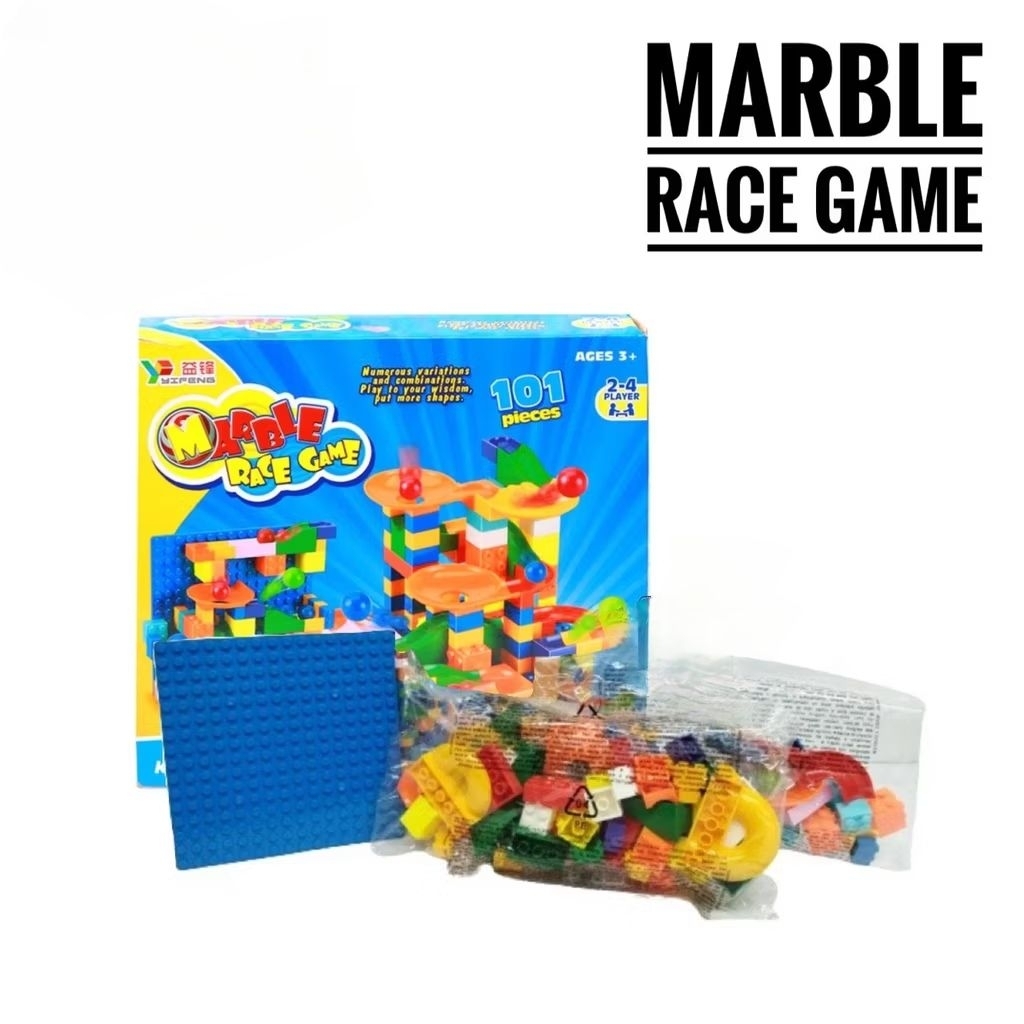 KIDZMANIA - MARBLE RACE GAME 8301 (MAINAN ANAK EDUKASI/ BALOK/BRICKS/LEGO/ DUPLO)