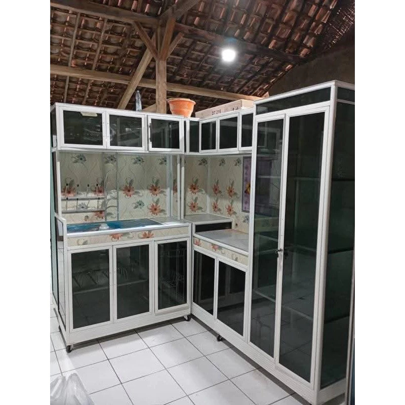 BACA DESKRIPSI/Kitchen set litter L JUMBO bahan alumunium/Rak piring jumbo/kitchen set alumunium/rak