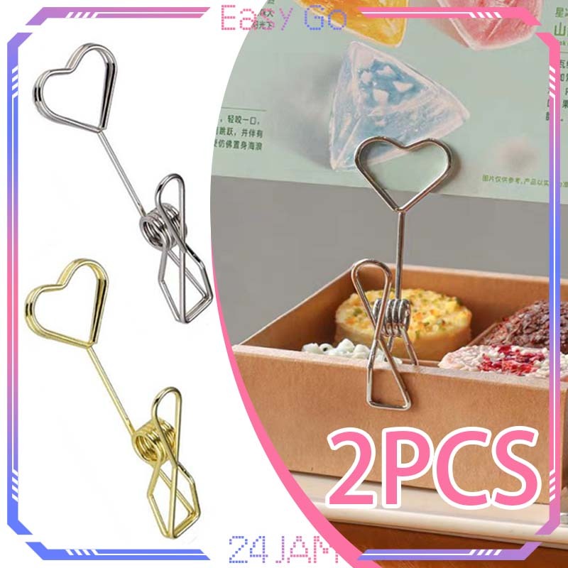

Isi 2pcs Jepitan Harga Price Tag Table Number Holder Penjepit Foto Meja Card Stand Holder