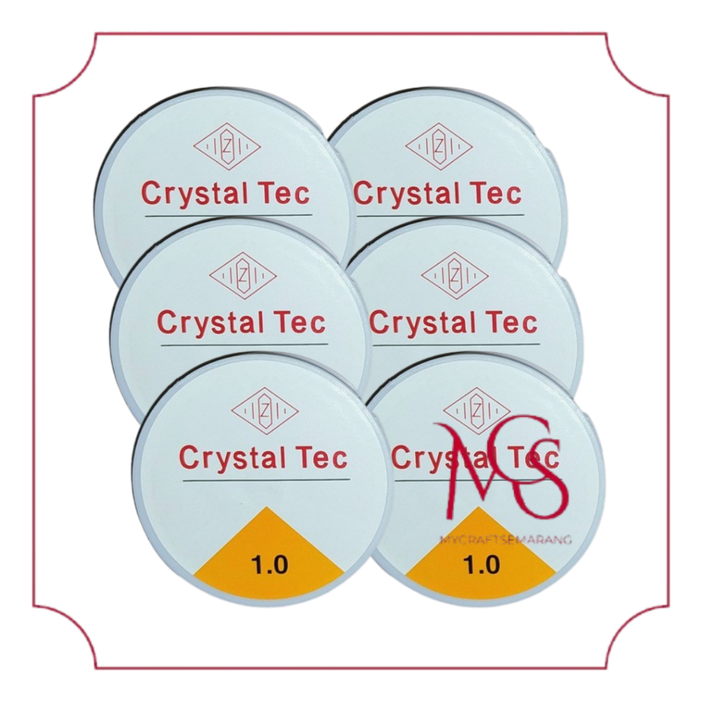 Senar Elastis  Crystal Tec Warna Bening & Hitam