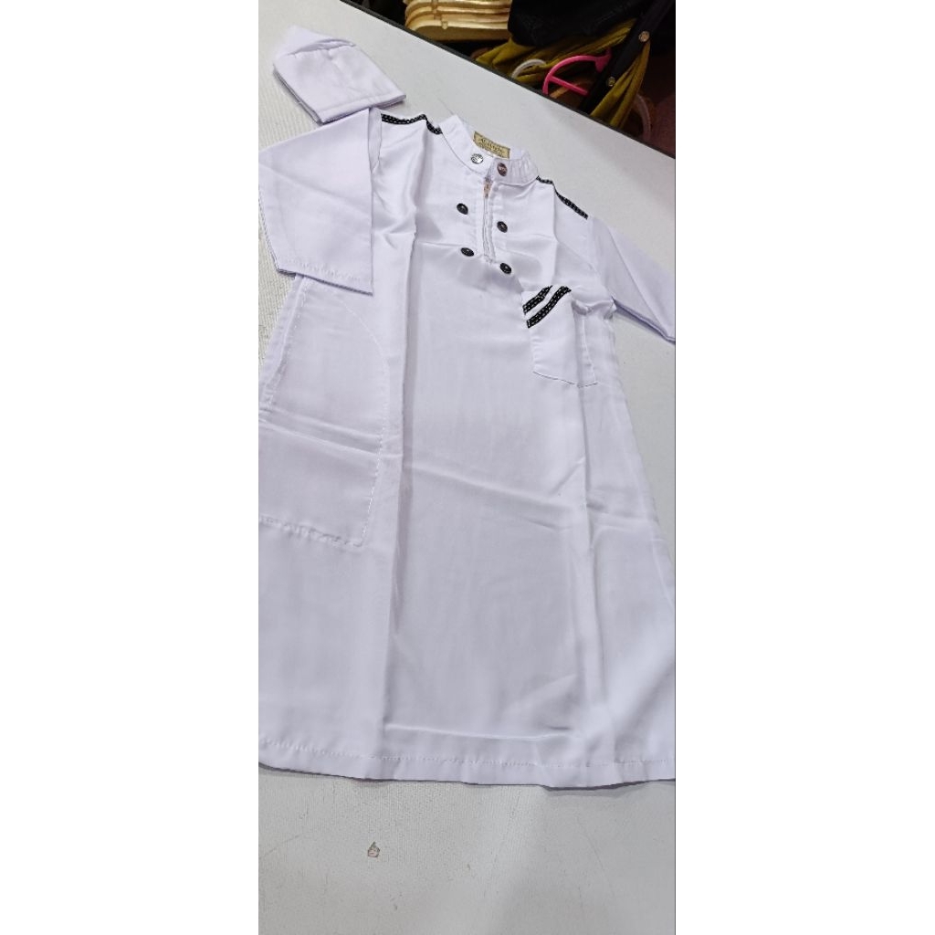 Jubah putih anak, Jubah Putih balita. Jubah Denpasar