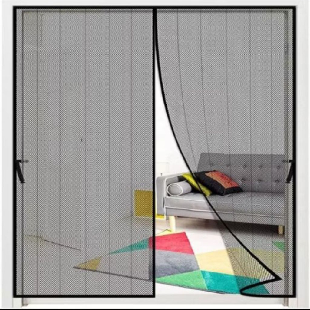 Tirai Pintu Model Magnet Anti Nyamuk Tebal Ukuran 100x210Cm