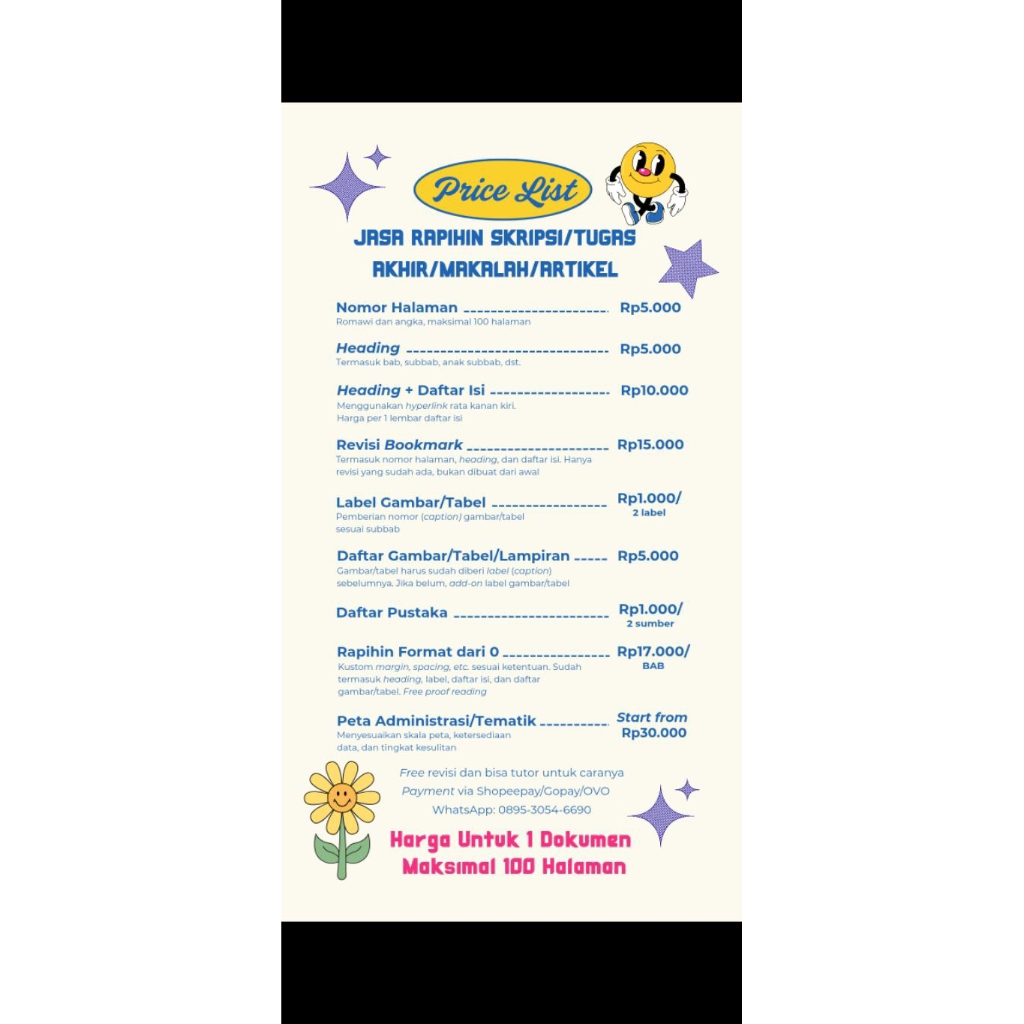 Jasa Merapihkan Word Skripsi Makalah