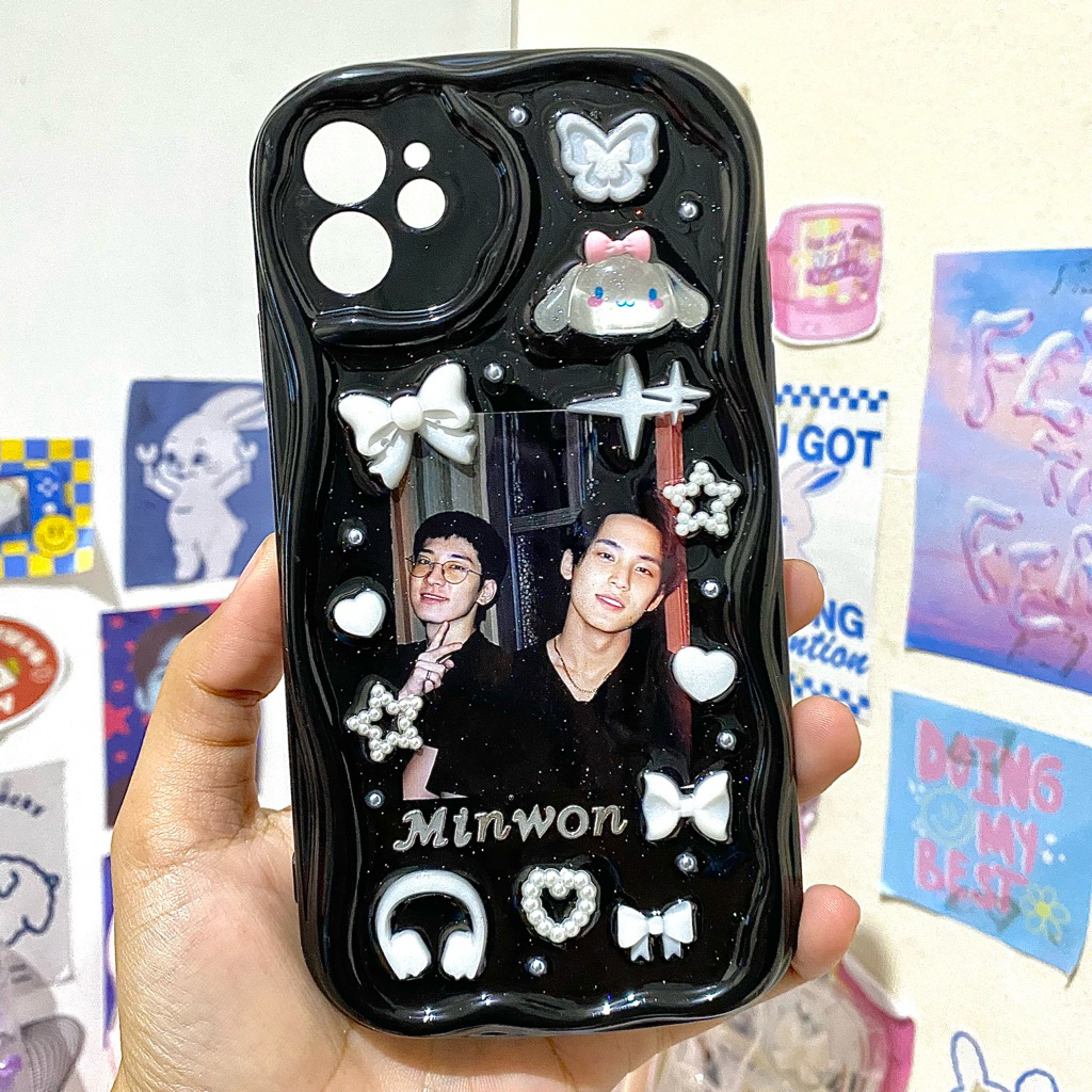 MEDIUM FOTO CUSTOM RESIN CASE PHOTO - ANDROID IPHONE DECO CASING HP KPOP ACTOR COUPLE PASANGAN AKTOR