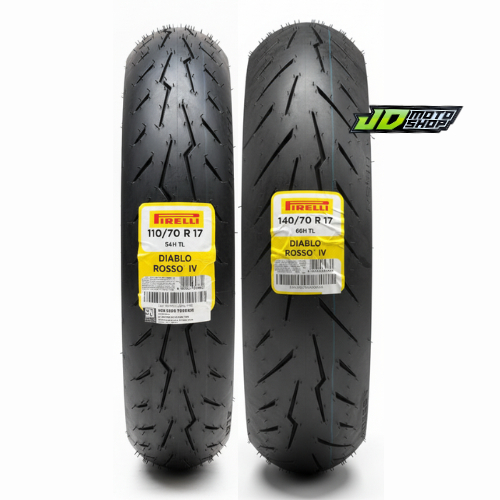 PAKETAN BAN PIRELLI DIABLO ROSSO IV 4 DEPAN BELAKANG NINJA CBR R15 R25 GSX PIRELLI DIABLO ROSSO IV 4
