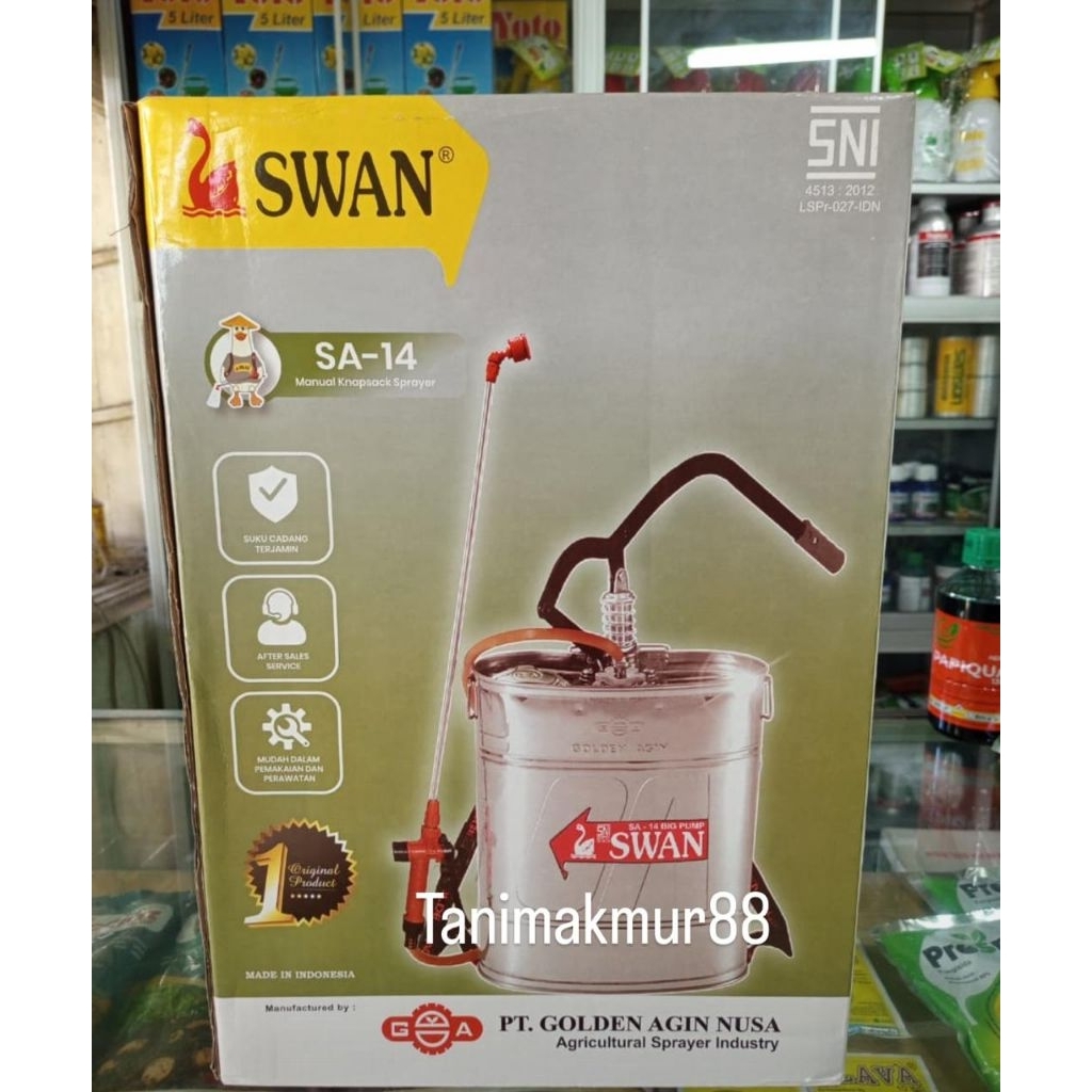 Swan Kuningan 14 Liter Alat Semprot Pertanian Golden Angin Nusa