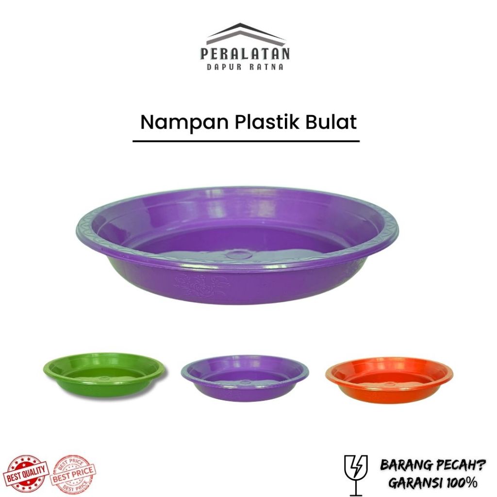 (12 PCS) NAMPAN PLASTIK UKURAN 27 STB / NAMPAN PLASTIK / NAMPAN BULAT / NAMPAN KECIL / NAMPAN AESTHE