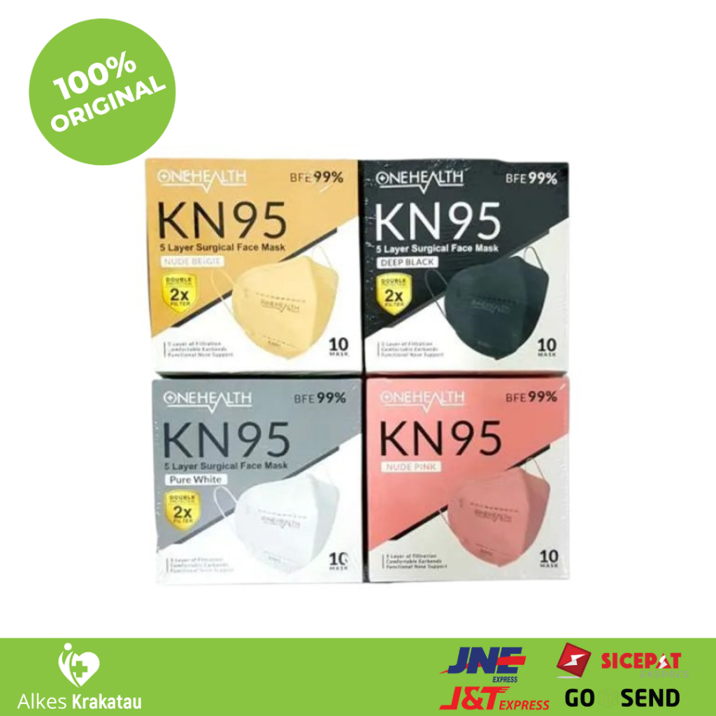 Masker Medis KN95 isi 10 OneHealth / KN 95 5ply One Health Mask