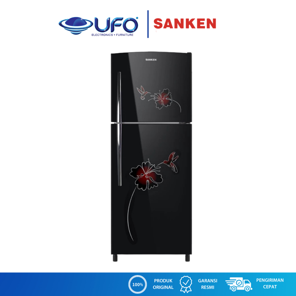 Sanken Kulkas 2 Pintu Kapasitas 230 Liter SKG236PAH-BK
