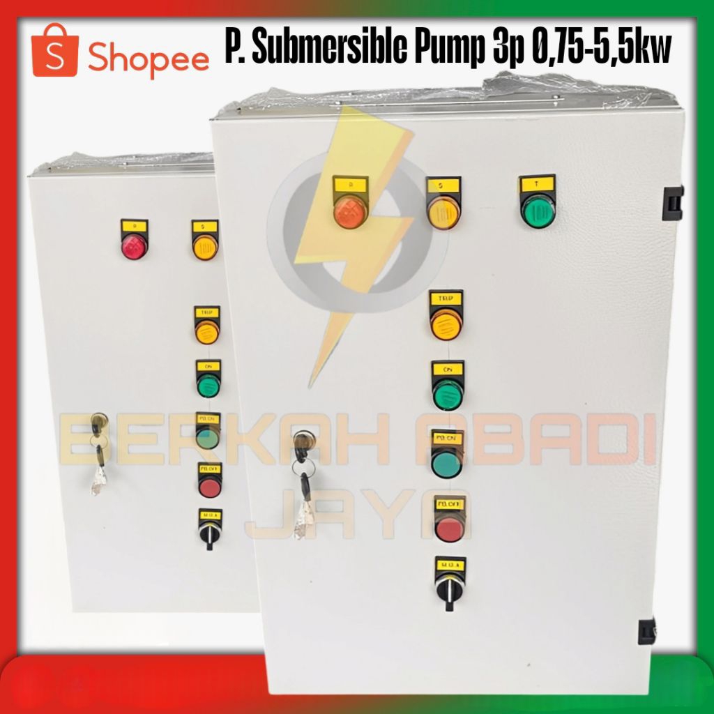 panel pompa air submersible 3phase 0,75kw sampai 5,5kw